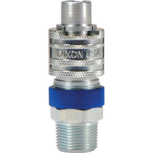 N4M4-LS Steel Dix-Lock™ N-Series Bowes Interchange Male Thread Safety-Lock Plug